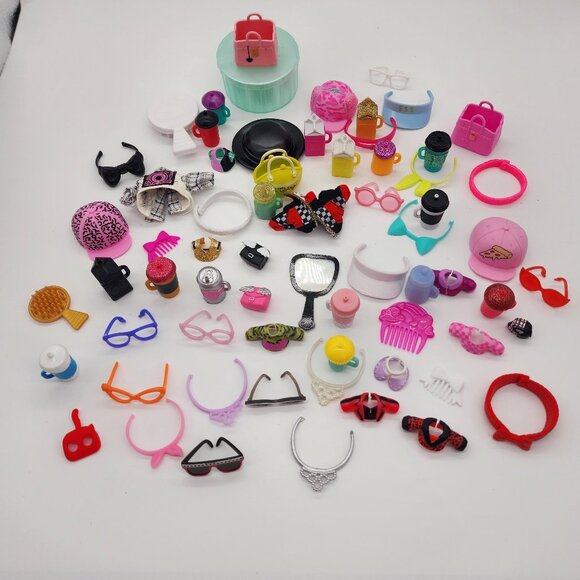 Lot of 66 Assorted LOL Surprise OMG Dolls Accessories Bags Bottles Clothes - Picture 1 of 8